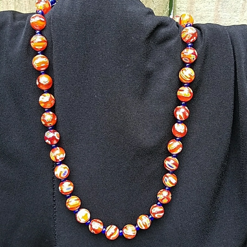 New Glass bead necklace.